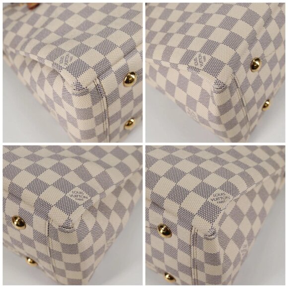 LOUIS VUITTON Damier Azur Lymington Tote Bag 2way N40022 LV Auth 135294M - Picture 14 of 16